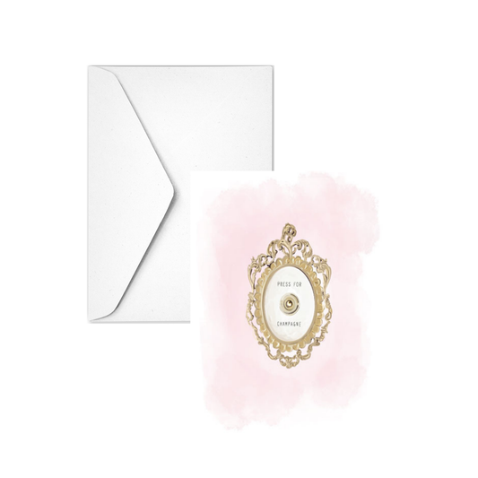 PRESS FOR CHAMPANGE - Note Card