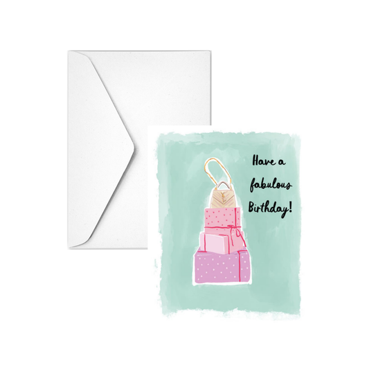 SHOP TILL YA DROP BIRTHDAY - Note Card