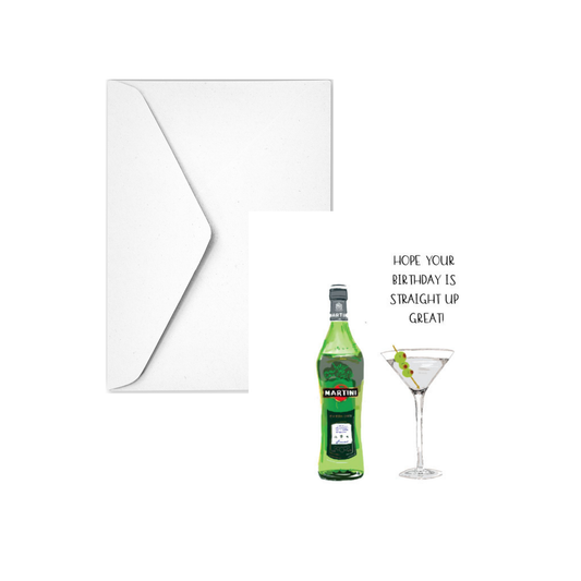 STRAIGHT UP - Note Card