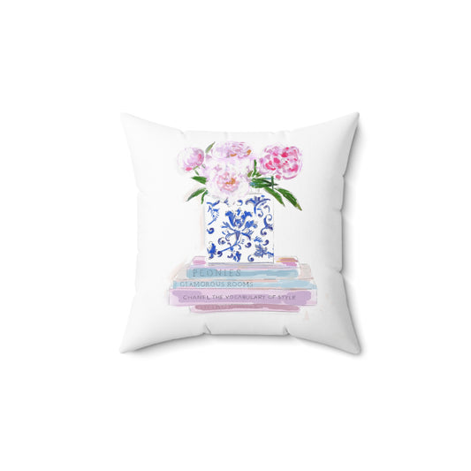 BOOKS & PEONIES - Pillow