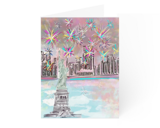 BIG APPLE FIREWORKS - Note Card