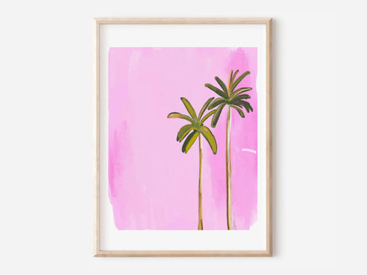 PINK PALMS - Art Print