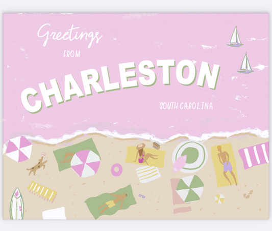CHARLESTON BEACH - Post Card
