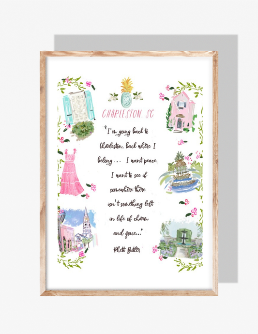 GOING BACK TO CHARLESTON - Art Print