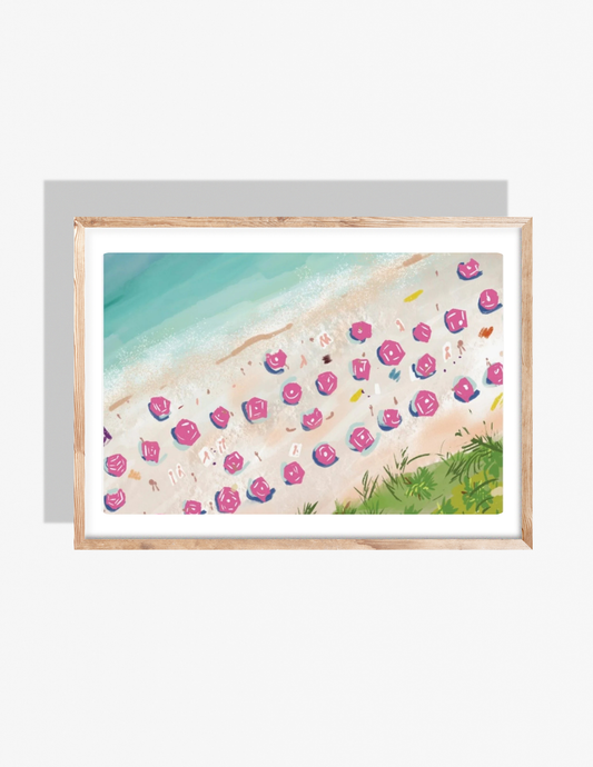 BEACH UMBRELLAS - Art Print