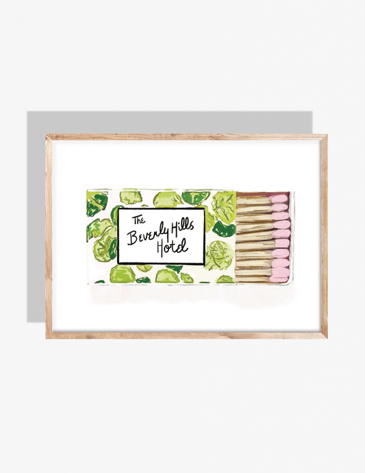 BEVERLY HILLS MATCHES - Art Print