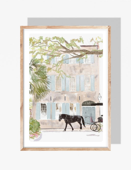 BLACK HORSE - Art Print
