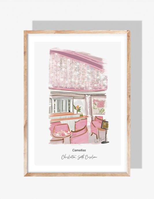 CAMELLIAS AT HOTEL BENNET - Art Print