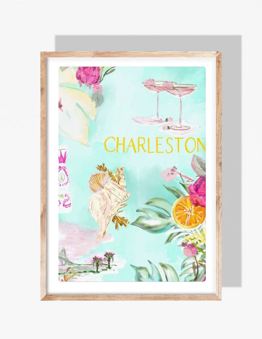 CHARLESTON POSTER - Art Print