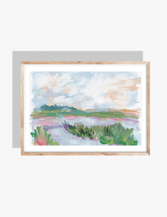 CLOUD KISSED MARSH - Art Print