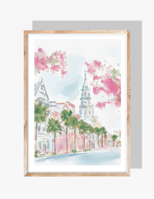 COASTAL SPRING ST. -Art Print