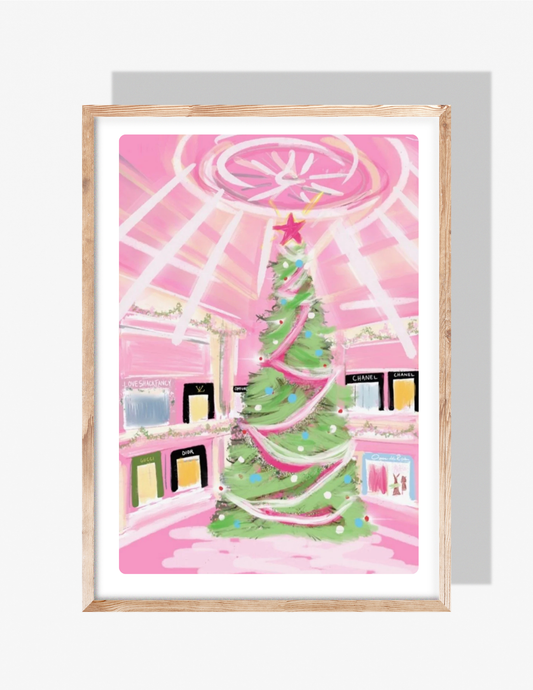 DASHING THROUGH THE MALL - Art Print