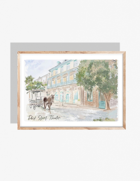 DOCK ST. THEATER - Art Print