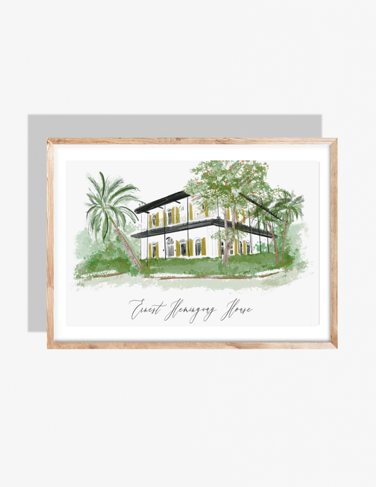 ERNEST HEMINGWAY HOUSE, FL - Art Print