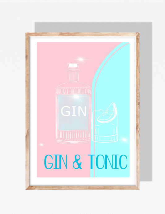GIN & TONIC - Art Print