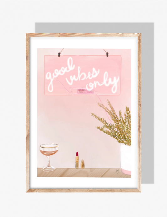 GOOD VIBES - Art Print