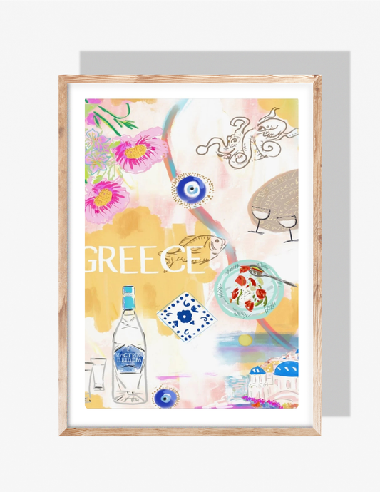GREECE POSTER - Art Print