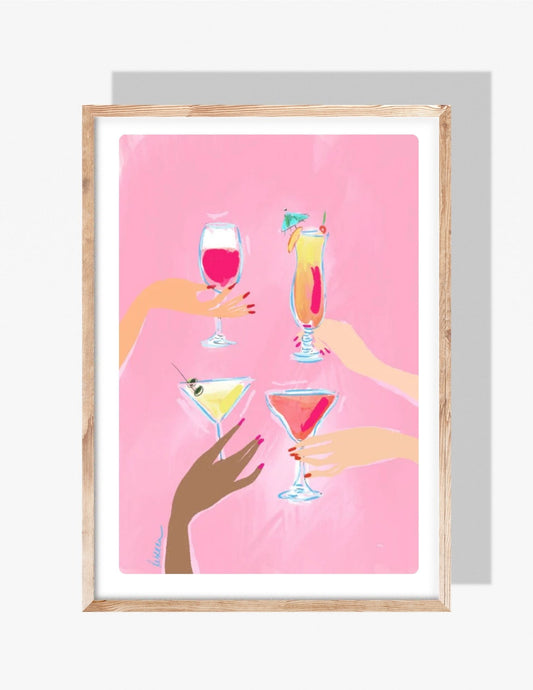 HANDFUL OF CHEERS - Art Print