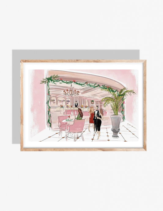 JINGLE MINGLE AT THE CHARLESTON PLACE - Art Print