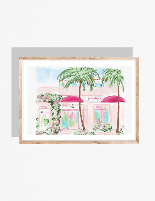 LILLY PULITZER PALM BEACH - Art Print