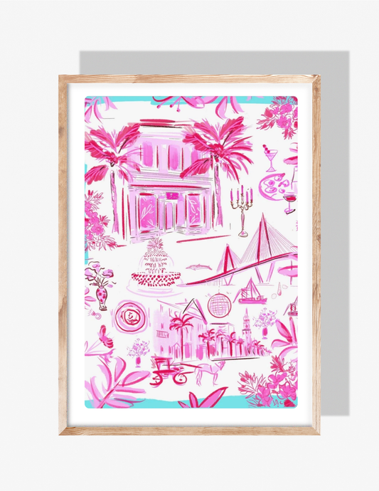 LILLY PULITZER TOILE - Art Print