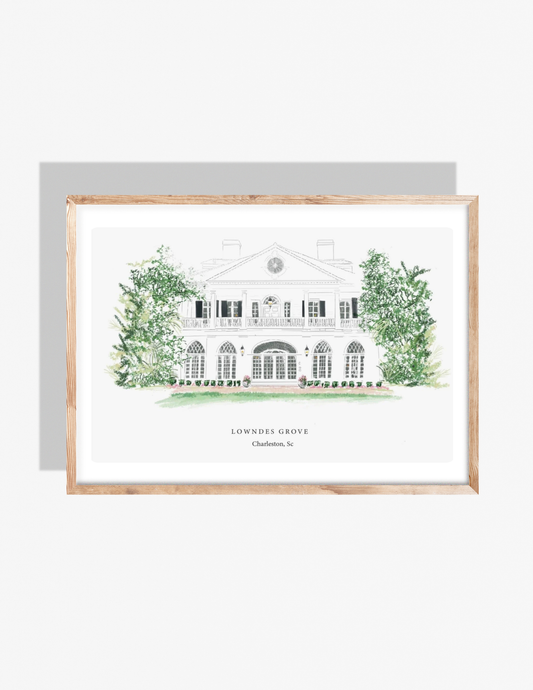 LOWNDES GROVE - Art Print