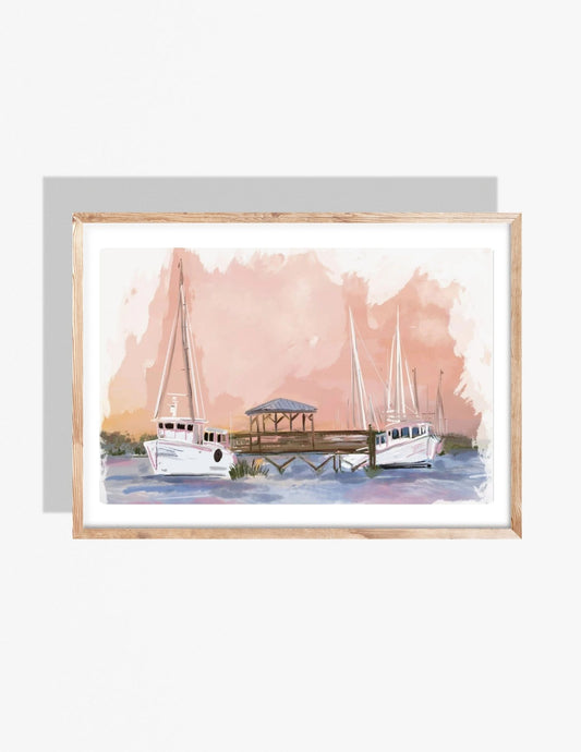 COASTAL SORBET SUNSET - Art Print