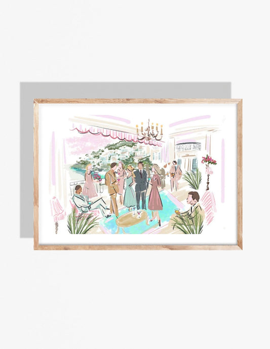 MONACO PARTY - Art Print