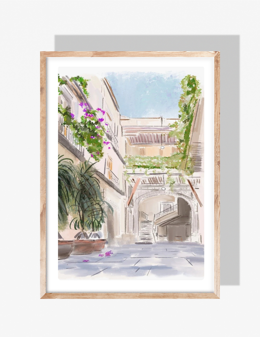 OLD TOWNE CRETE - Art Print