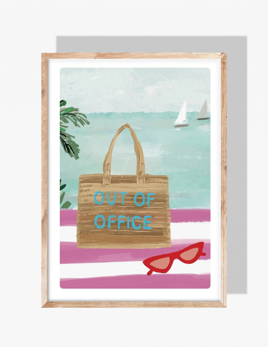 OUT OF OFFICE - Art Print