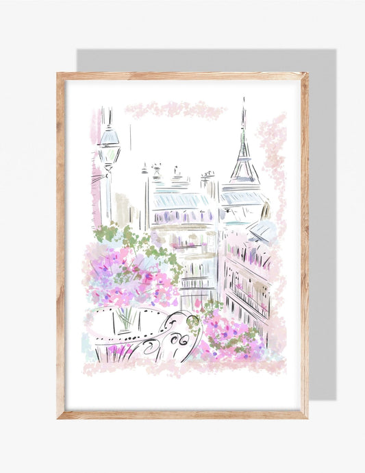 PARIS BALCONY - Art Print