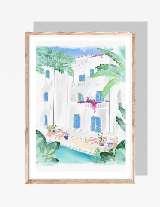 PAROS VIEW - Art Print