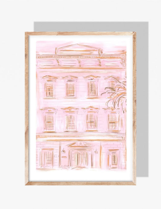 PINK IN CHARLESTON - Art Print