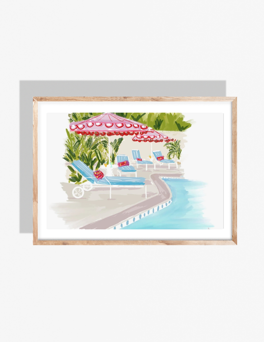 POOLSIDE - Art Print