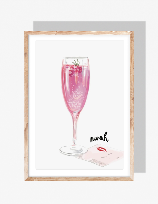 PUCKER UP MWAH - Art Print