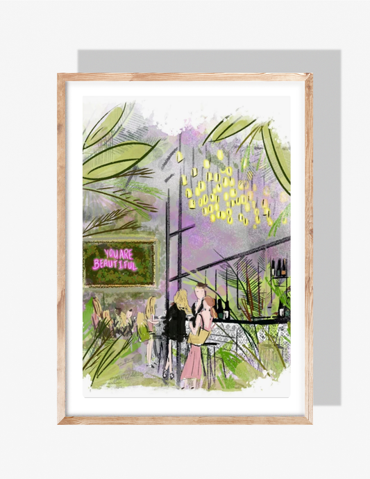 REPUBLIC GARDEN & LOUNGE - Art Print