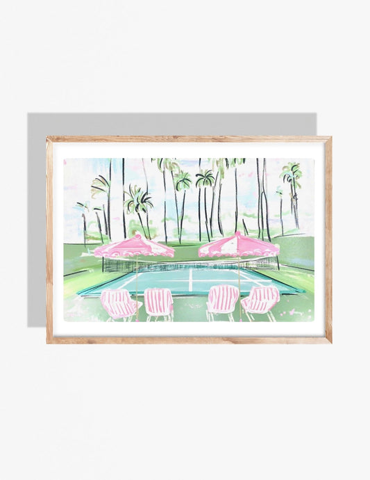 TENNIS IN PARADISE - Art Print