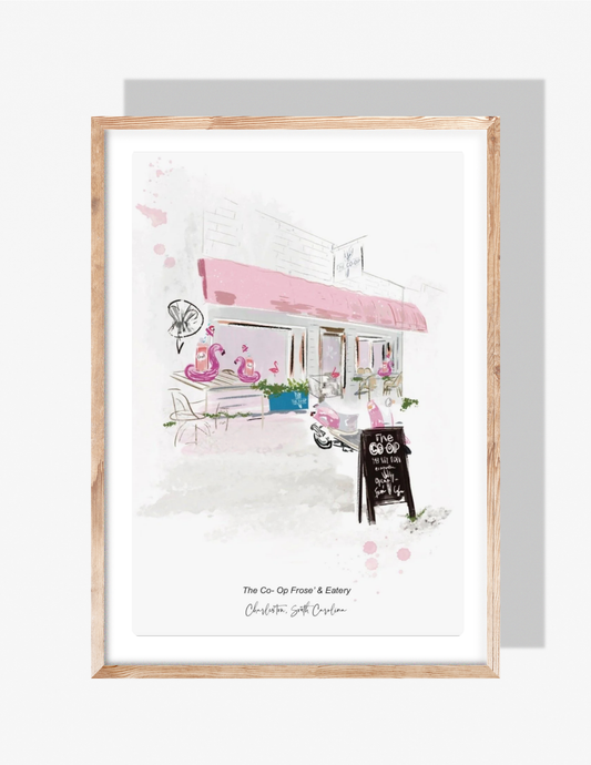 THE CO-OP FROSÉ & EATERY - Art Print