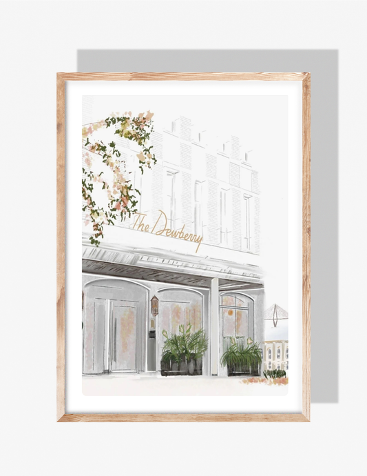 THE DEWBERRY HOTEL - Art Print