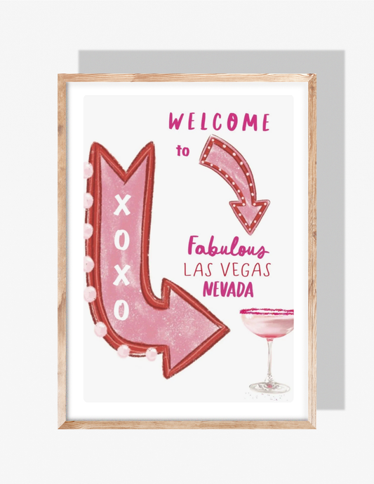 WELCOME TO VEGAS - Art Print