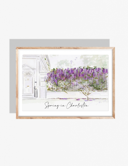 WISTERIA IN SPRING -Art Print