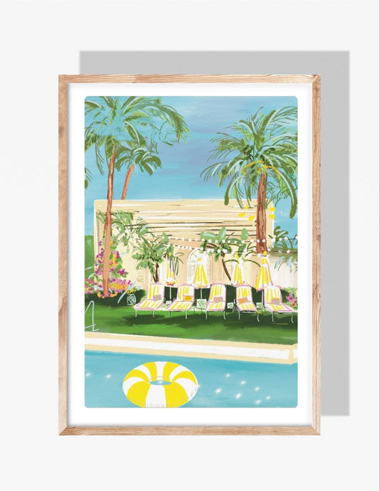 YELLOW FLOAT - Art Print