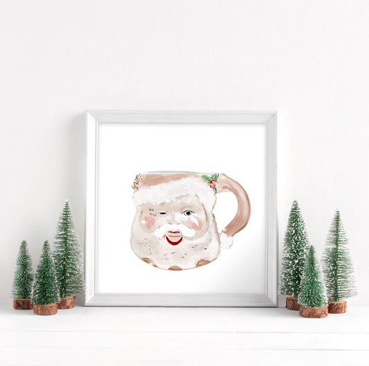 SANTA MUG - Art Print
