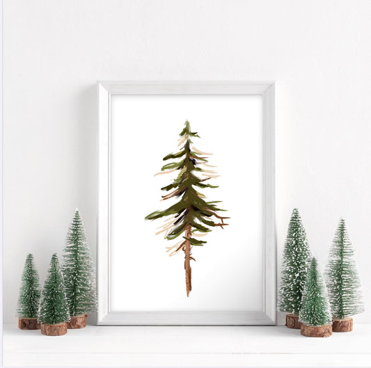 SIMPLE PINE TREE - Art Print