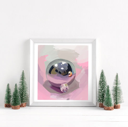 SILVER ORNAMENT - Art Print