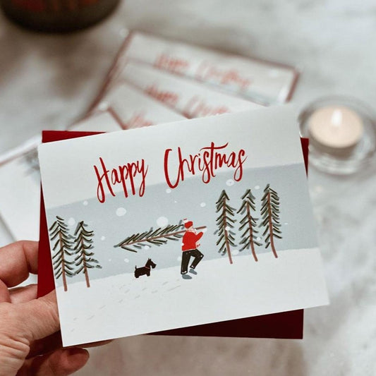 HAPPY CHRISTMAS -Note Card