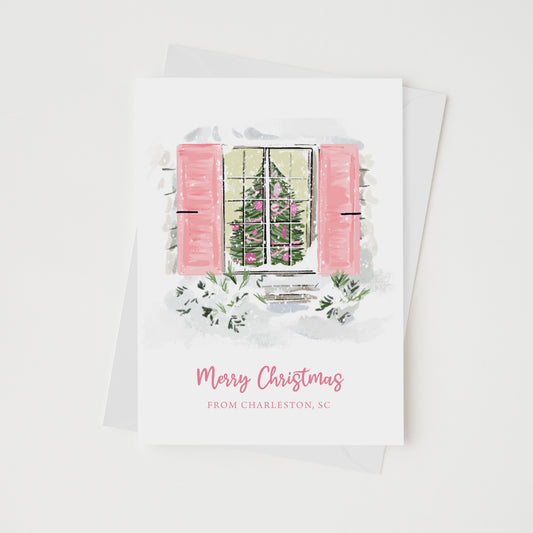 CHRISTMAS WINDOW - Note Card
