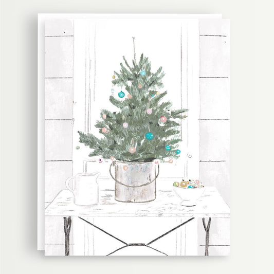 Tabletop Christmas Tree A2 Note Card