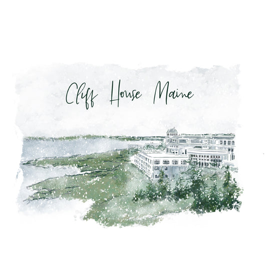 CLIFF HOUSE, MAINE - Art Print
