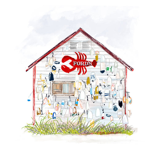 FORD'S LOBSTER, CT - Art Print